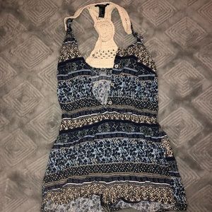 Forever 21 Romper with crochet back